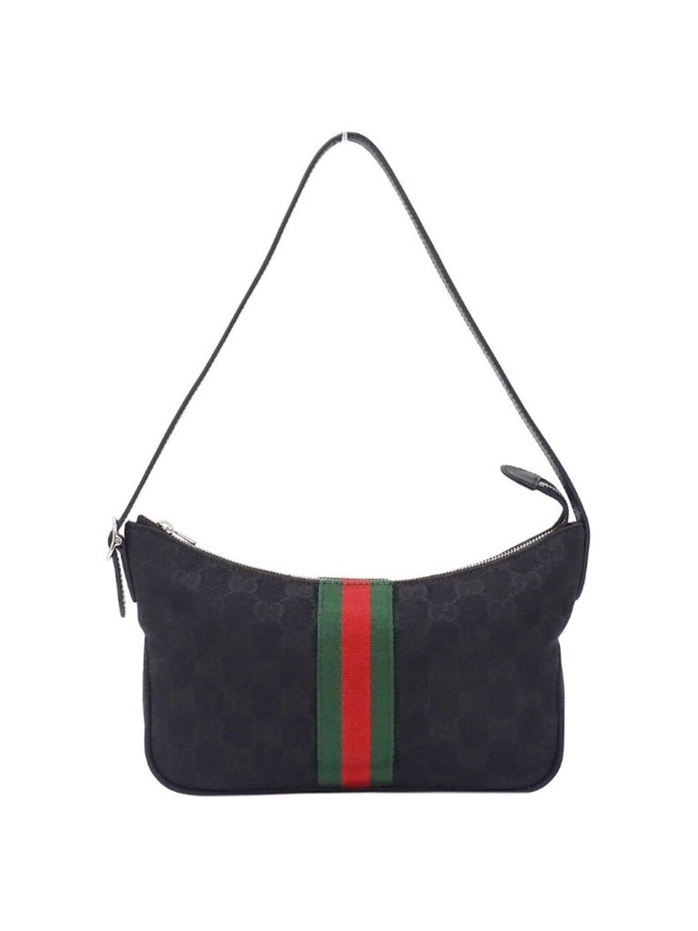 Gucci 2-Way Shoulder Bag GG Canvas Sherry Renetta Small Cloth Black